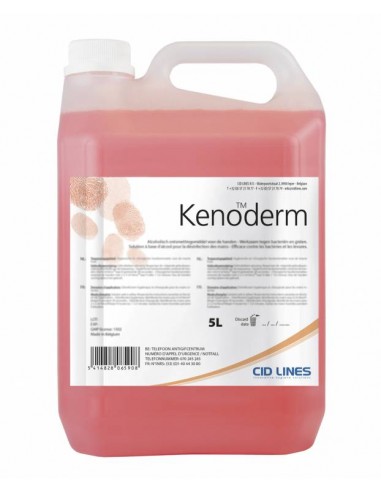 Savon pour les mains nettoyant désinfectant Kenoderm 1L ou 5L