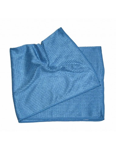 Serpillière microfibre quadri bleue 40x80 cm ou 50x60 cm