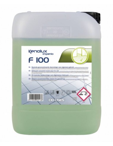 F100 Nettoyant universel concentré pour toutes les surfaces et tous les types de sols.