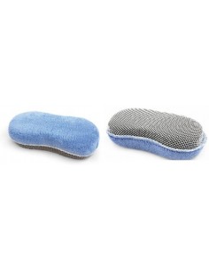 éponge de lavage auto bleu