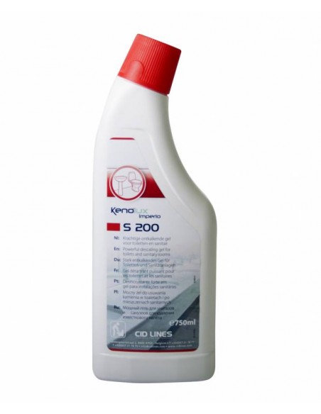 Détartrant sanitaire acide pour un nettoyage quotidien et périodique des toilettes. S200 Détartrant sanitaire acide pour un nettoyage quotidien et périodique des toilettes. S200